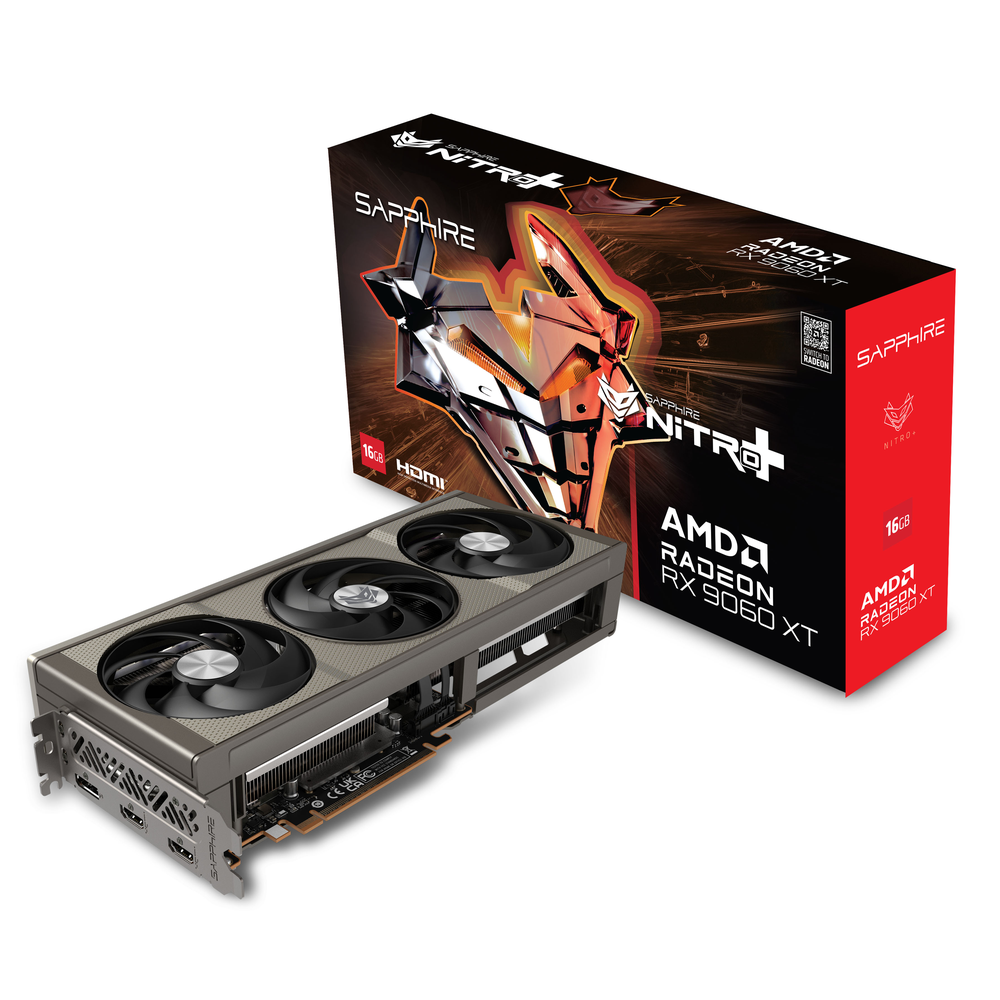 SAPPHIRE NITRO+ AMD Radeon RX 9060 XT OC 16GB GDDR6 Graphics Card