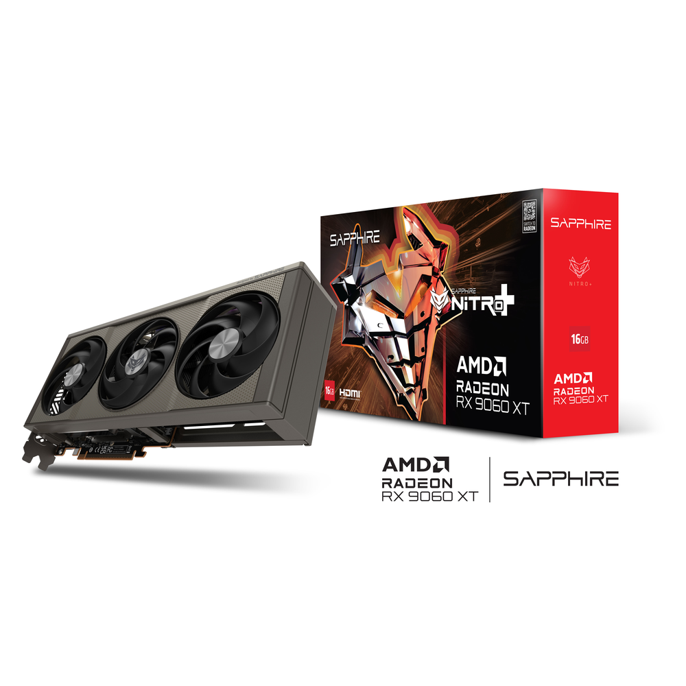 SAPPHIRE NITRO+ AMD Radeon RX 9060 XT OC 16GB GDDR6 Graphics Card