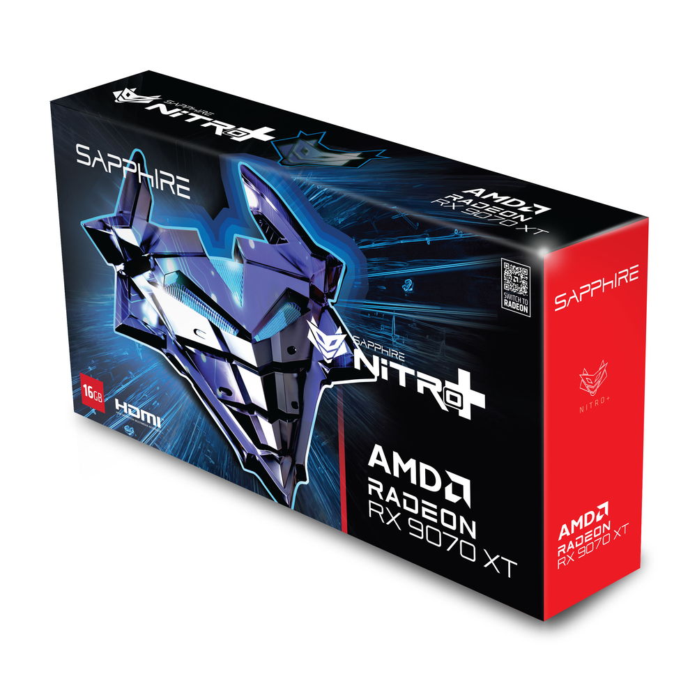 SAPPHIRE NITRO+ AMD Radeon RX 9070 XT OC 16GB GDDR6 Graphics Card