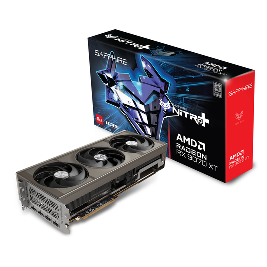 SAPPHIRE NITRO+ AMD Radeon RX 9070 XT OC 16GB GDDR6 Graphics Card