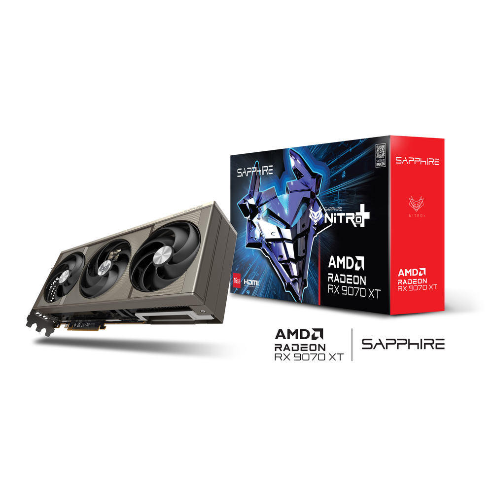 SAPPHIRE NITRO+ AMD Radeon RX 9070 XT OC 16GB GDDR6 Graphics Card