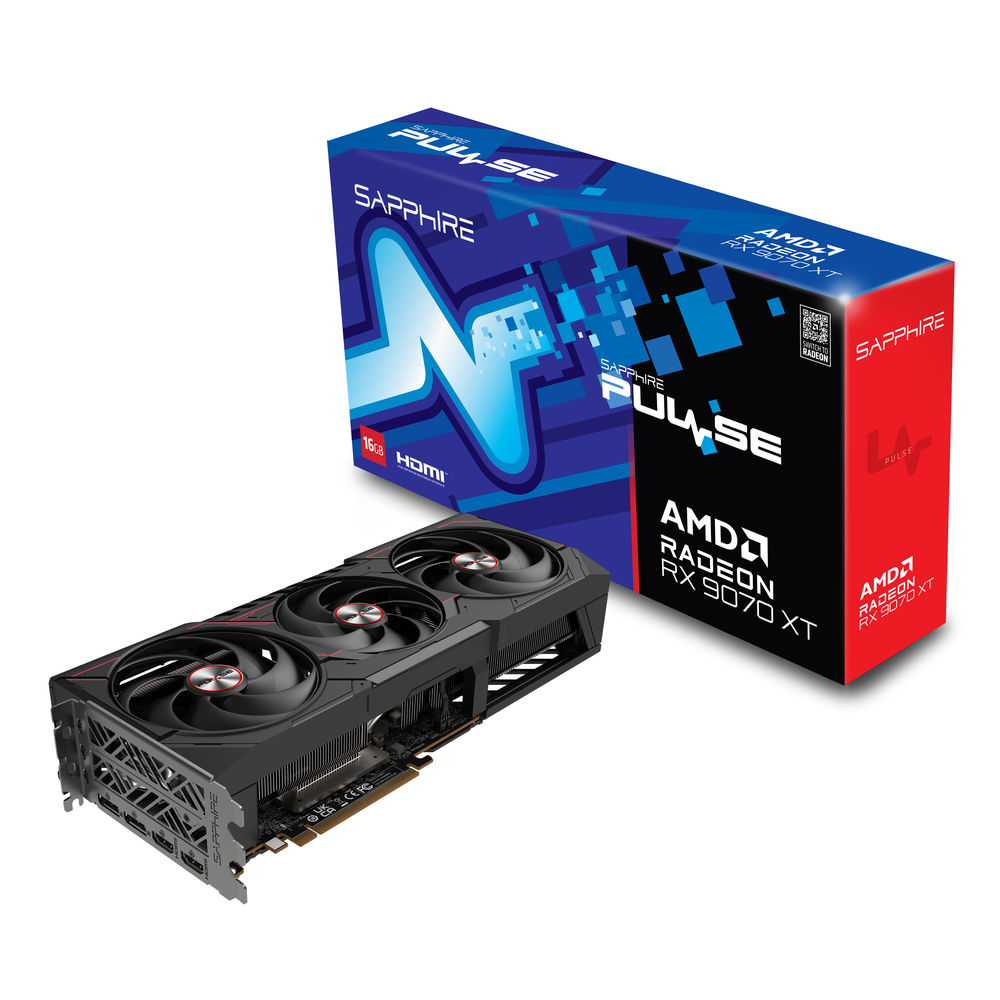 SAPPHIRE PULSE AMD Radeon RX 9070 XT 16GB GDDR6 Graphics Card