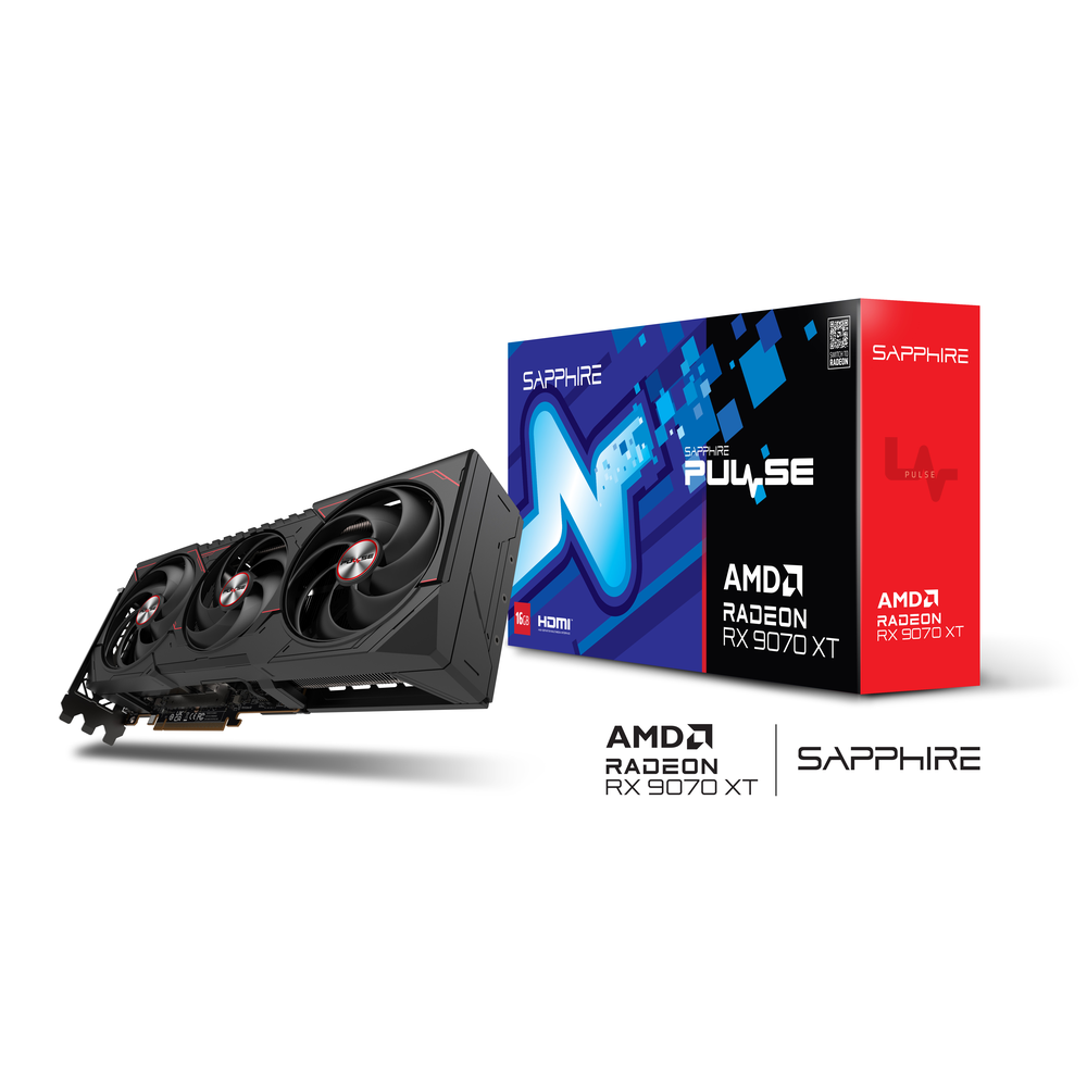 SAPPHIRE PULSE AMD Radeon RX 9070 XT 16GB GDDR6 Graphics Card