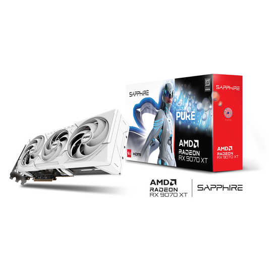 SAPPHIRE PURE AMD Radeon RX 9070 XT OC 16GB GDDR6 Graphics Card