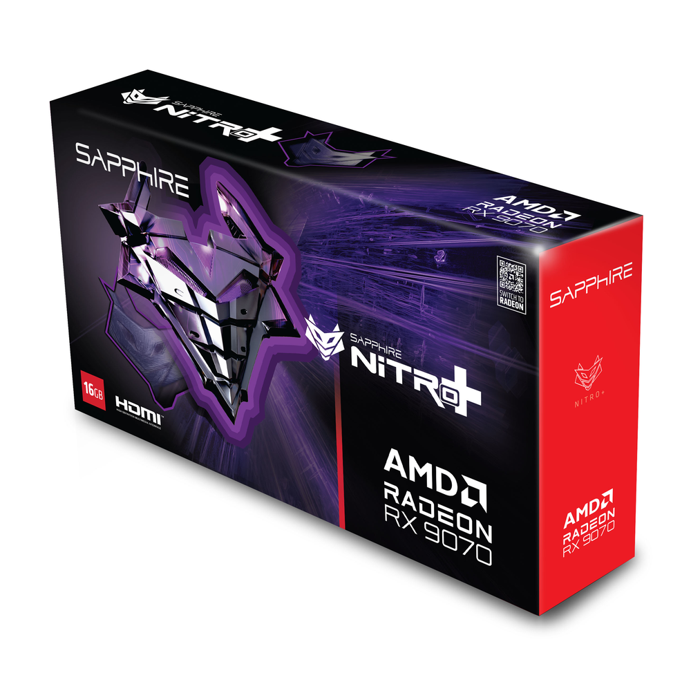 SAPPHIRE NITRO+ AMD Radeon RX 9070 16GB GDDR6 Graphics Card
