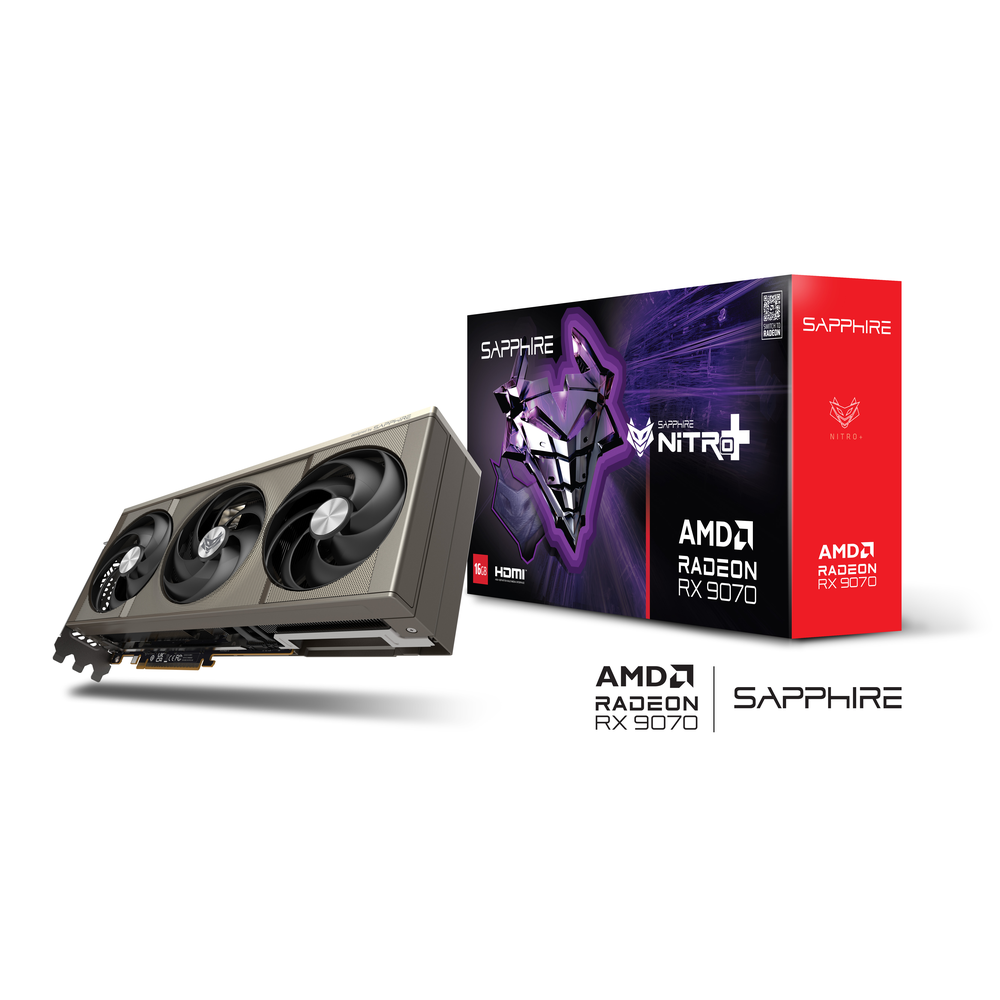 SAPPHIRE NITRO+ AMD Radeon RX 9070 16GB GDDR6 Graphics Card