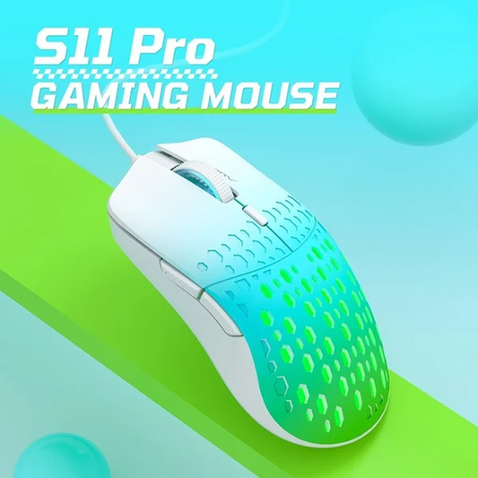 AULA S11 Pro RGB Ultra-Light Honeycomb Wired Gaming Mouse