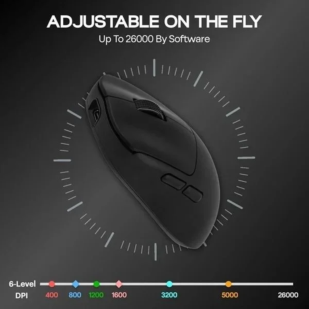 AULA SC800 Tri-Mode Wireless Ultra-Light Gaming Mouse | Black (SC800B)