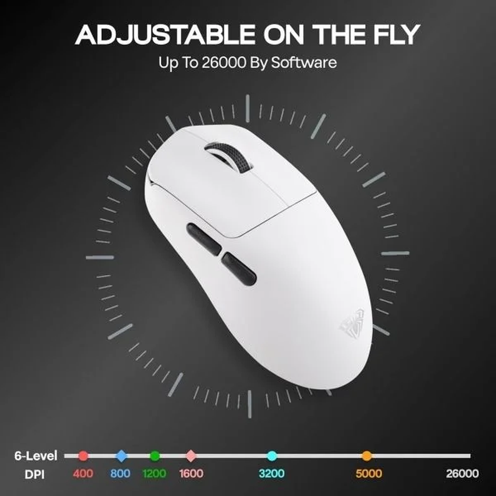 AULA SC800 Tri-Mode Wireless Ultra-Light Gaming Mouse | White (SC800W)