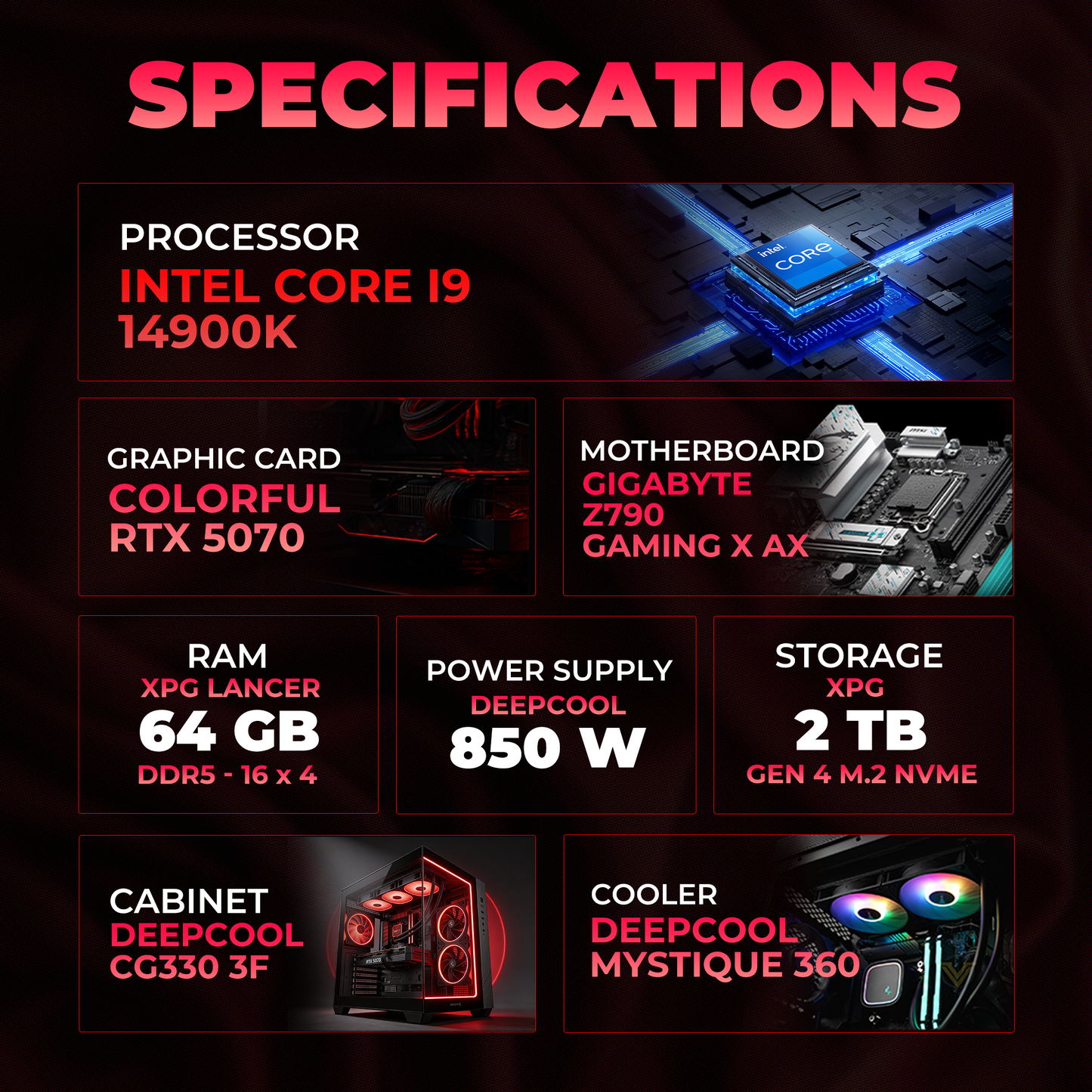 StudBud Stream Beast | Intel i9-14900K + RTX 5070 Streaming PC