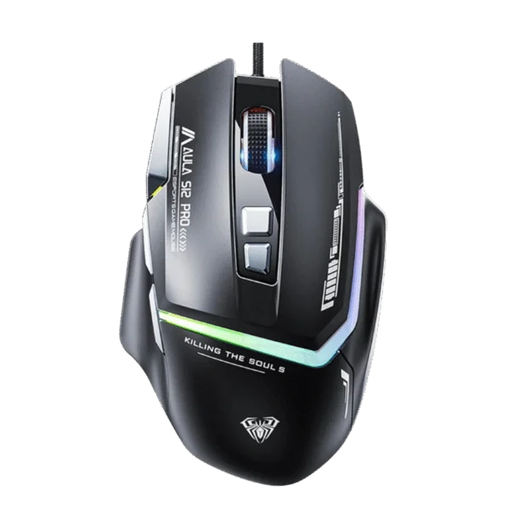 AULA S12 Pro RGB Wired Gaming Mouse | Black
