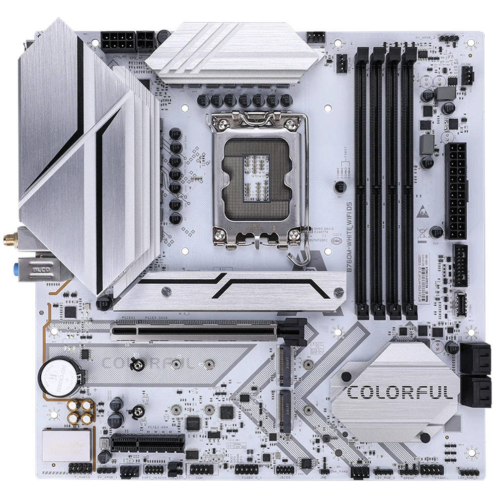 Colorful BATTLE-AX B760M-G WHITE WIFI D5 V20A M-ATX Motherboard