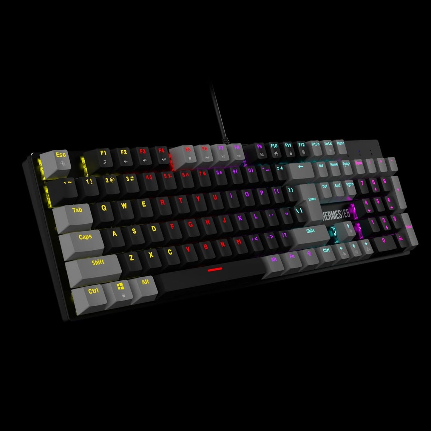 GAMDIAS HERMES E5 2-in-1 Mechanical Gaming Combo (RGB Mechanical Keyboard, 3600 DPI RGB Mouse)