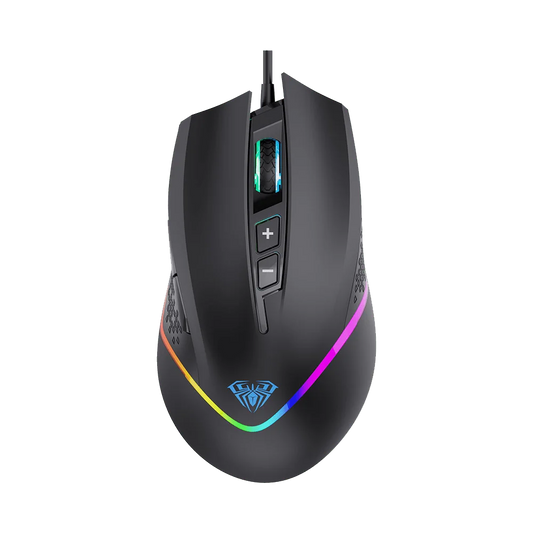 AULA F805 RGB Wired Gaming Mouse | Black (F805B)