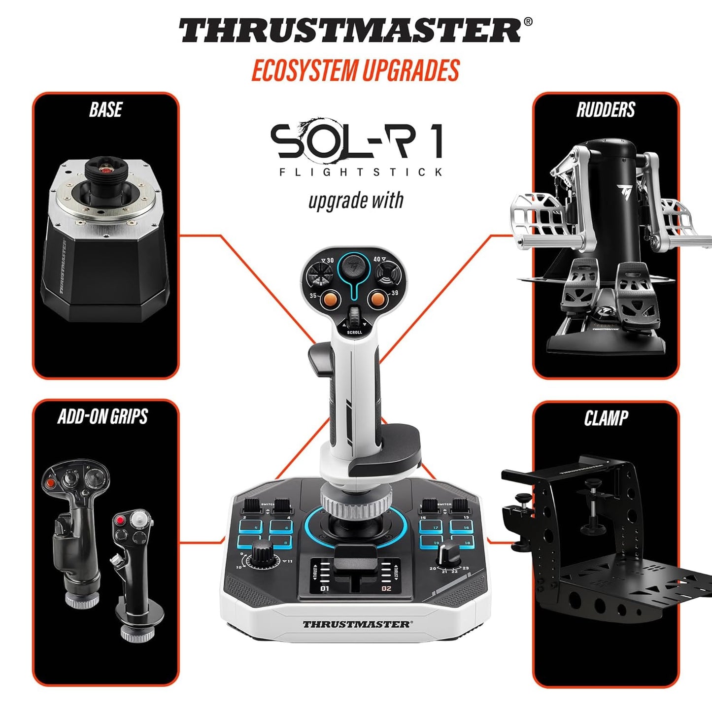 Thrustmaster Sol-R 1 Flightstick — Space Sim Joystick