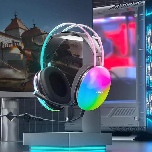 AULA S505 RGB USB Wired Gaming Headset | Black (S505B)