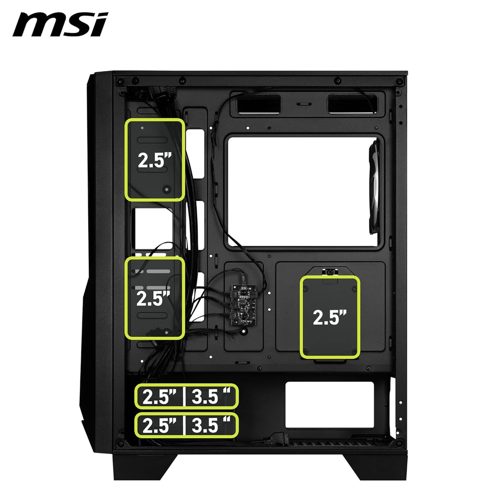 MSI MAG FORGE 130A AIRFLOW Auto RGB ATX Mid Tower PC Case