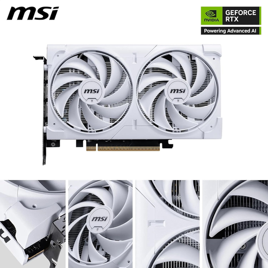 MSI GeForce RTX 5060 8G VENTUS 2X OC WHITE Graphics Card