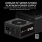 Corsair PSU  SF Series SF1000 80 PLUS Platinum Cybenetics Platinum SFX Power Supply