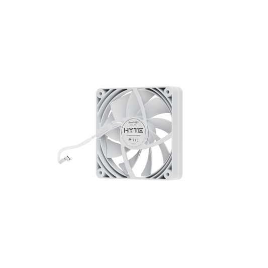 [Snow White] HYTE Flow FA12 120mm PC Case Fans (4-Pack)