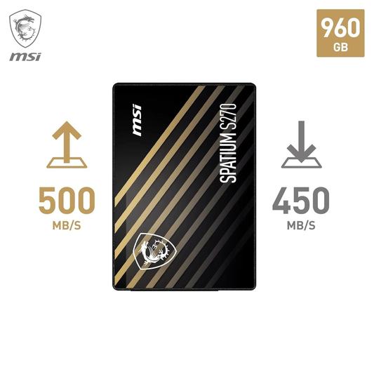 MSI SPATIUM S270 960GB 2.5" SATA III Internal SSD