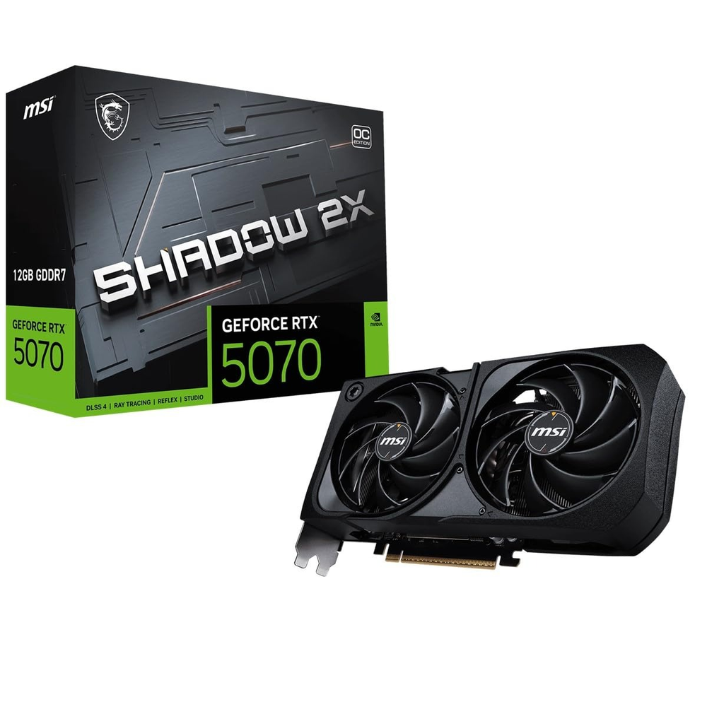MSI GeForce RTX 5070 12G SHADOW 2X OC Graphics Card