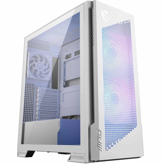 MSI MPG VELOX 300R AIRFLOW PZ WHITE ARGB E-ATX Mid Tower PC Case