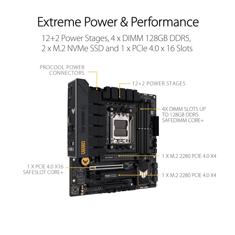 ASUS TUF GAMING B650M-PLUS mATX Motherboard