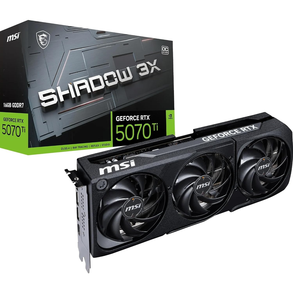 MSI GeForce RTX 5070 Ti 16G SHADOW 3X OC Graphics Card