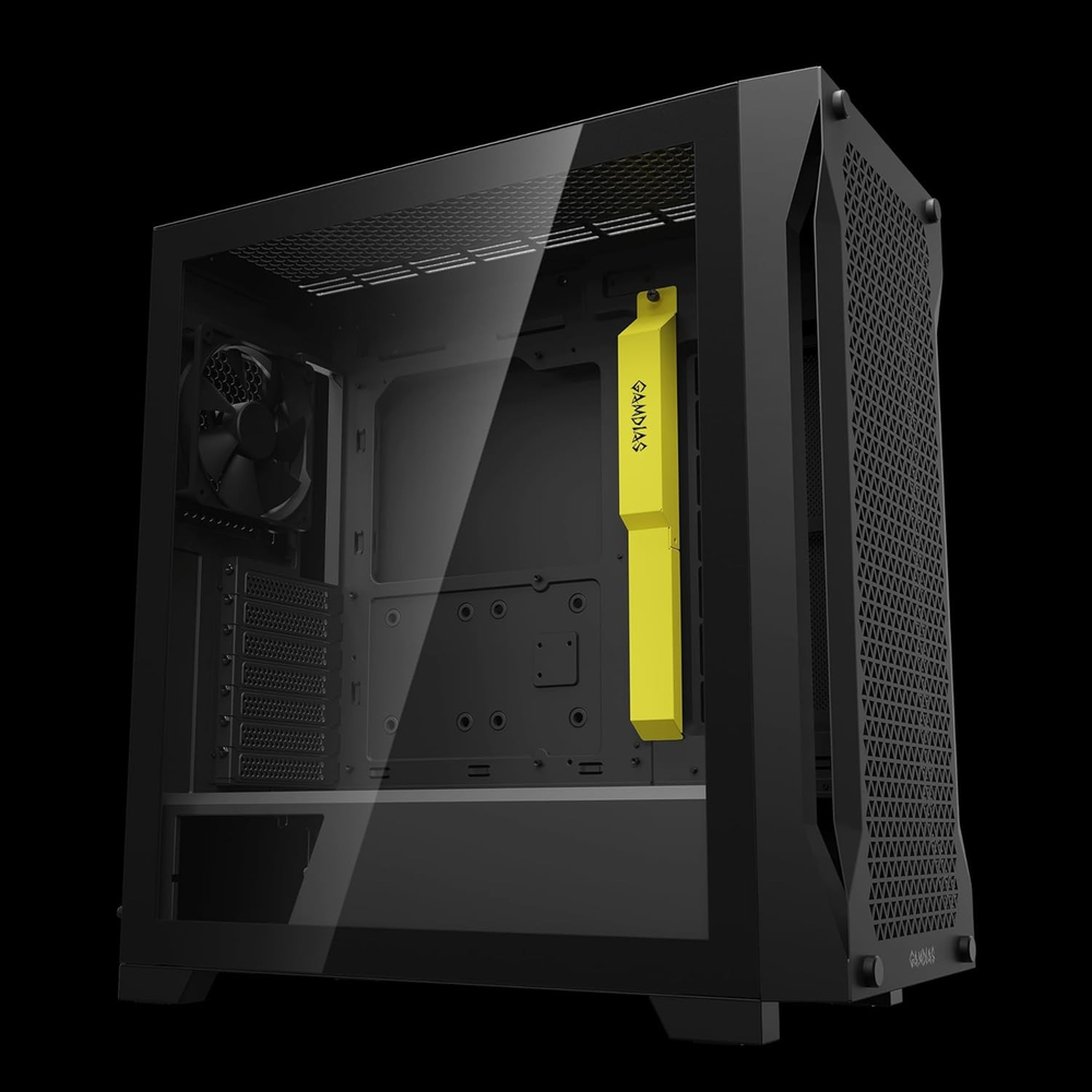 GAMDIAS Athena P1 Lite ATX Mid Tower Gaming Case (Black)
