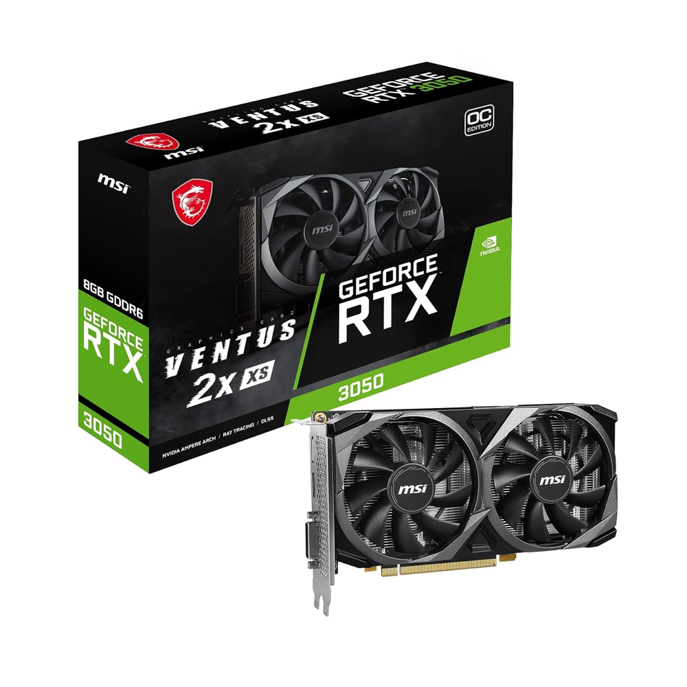 MSI GeForce RTX 3050 VENTUS 2X XS 8G OC Graphics Card