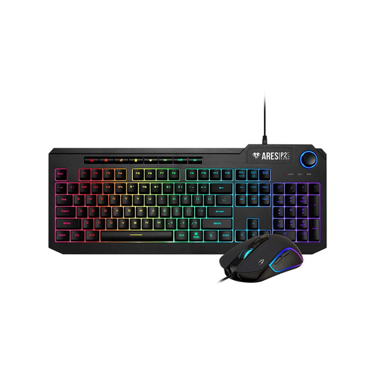 GAMDIAS ARES P2 Lite 2-in-1 RGB Gaming Keyboard & Mouse Combo