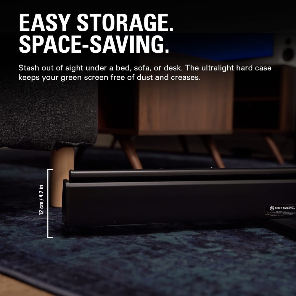 Elgato Green Screen XL – Extra-Wide 200×182cm Collapsible Chroma Key Panel