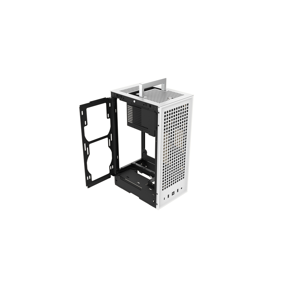 HYTE Revolt 3 Premium ITX Small Form Factor Case (White, Case Only)