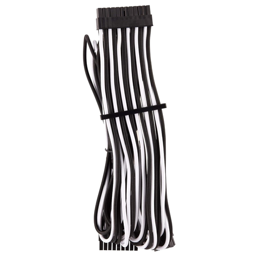 Corsair PREMIUM INDIVIDUALLY SLEEVED DC CABLE STARTER KIT, TYPE 4 (GENERATION 4), WHITE/BLACK 