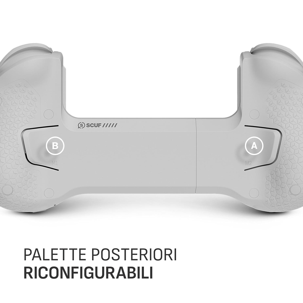 SCUF NOMAD – Wireless Mobile Gaming Controller with Rear Paddles & Anti-Drift Sticks (White)