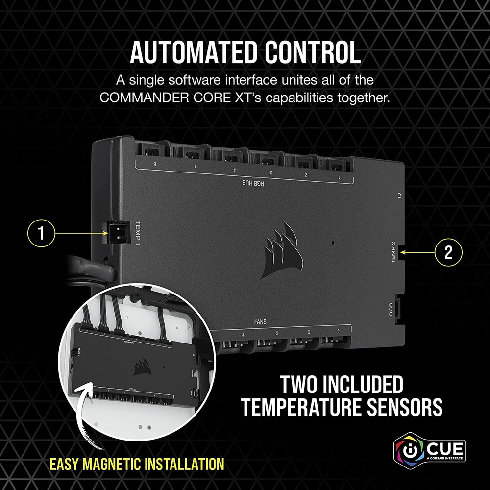 CORSAIR iCUE COMMANDER CORE XT Smart RGB Lighting and Fan Speed Controller