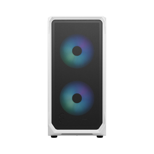 Fractal Design Focus 2 RGB White TG Clear Tint ATX Mid Tower Cabinet