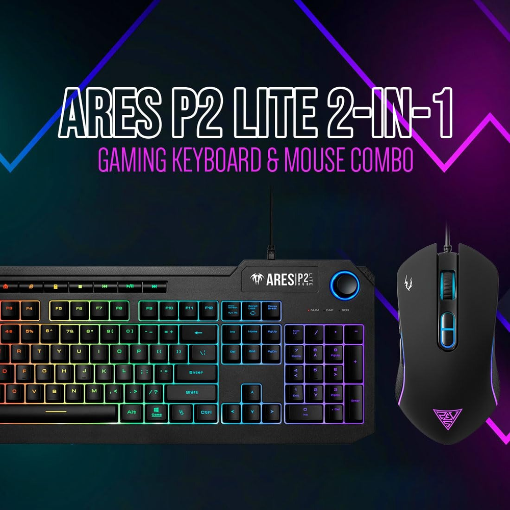 GAMDIAS ARES P2 Lite 2-in-1 RGB Gaming Keyboard & Mouse Combo