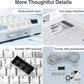 AULA F99 96% Tri-Mode Wireless Mechanical Gaming Keyboard with Knob | Ice Blue, Reaper Switch (F99IUR)