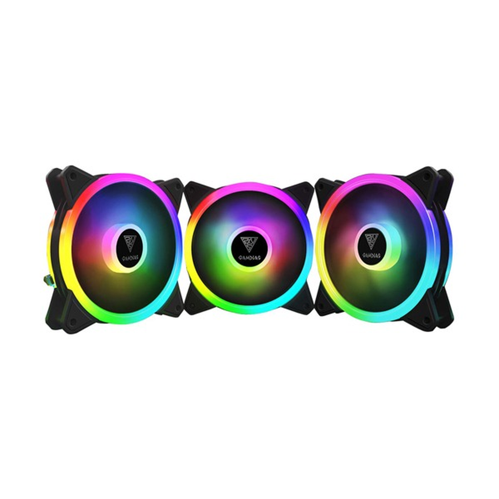 GAMDIAS Aeolus M2-1203 Lite 120mm ARGB Cabinet Fan (Triple Pack)