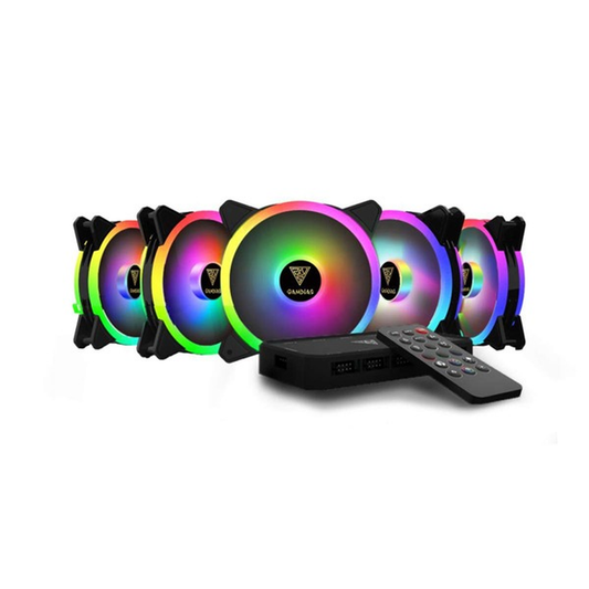 GAMDIAS Aeolus M2-1205R 120mm ARGB Cabinet Fan (Five Pack)