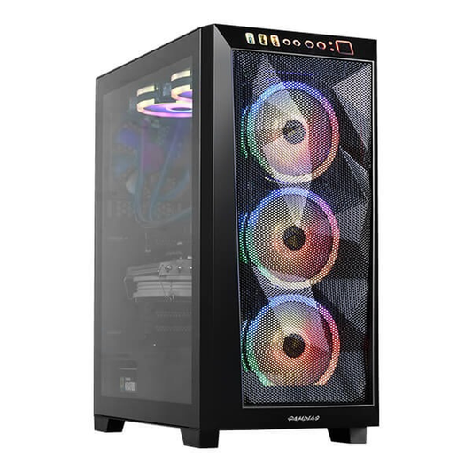 GAMDIAS Athena M1 Elite ARGB Mid Tower Gaming Case (Black)