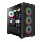 GAMDIAS ATHENA M3 ARGB E-ATX Mid Tower Gaming Case (Black, Mesh Front, 4 ARGB Fans)
