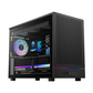 GAMDIAS ATHENA M4M ARGB M-ATX Micro Tower PC Case (Mesh Front, RGB Strip, 3x 120mm Fans, USB-C)