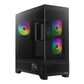GAMDIAS ATLAS M1 ATX Mid Tower ARGB Gaming Case (Black, Built-in Display, 3x120mm ARGB Fans, Tempered Glass)