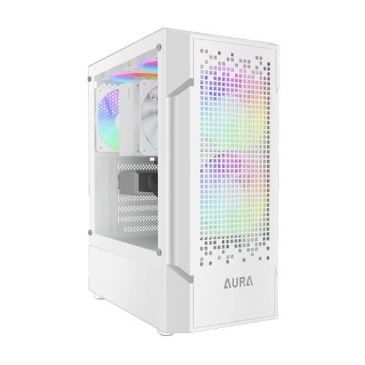 GAMDIAS AURA GC7 WH ARGB ATX Mid Tower Gaming Case (White)