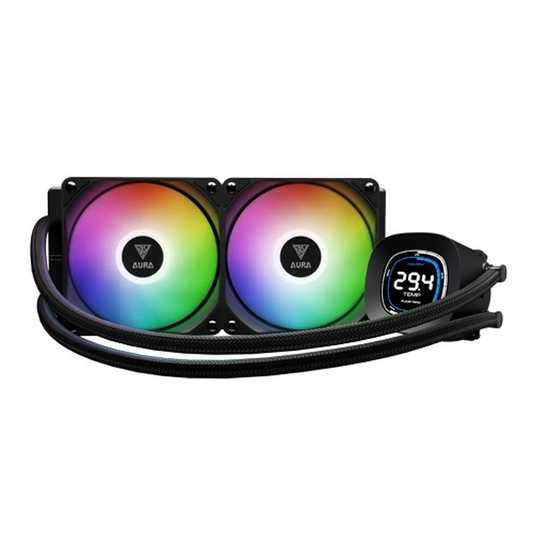 GAMDIAS AURA GL240 RGB CPU Liquid Cooler (Black)