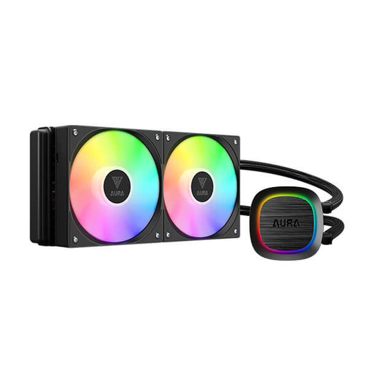 GAMDIAS AURA GL240 V2 ARGB 240mm CPU Liquid Cooler (Black)