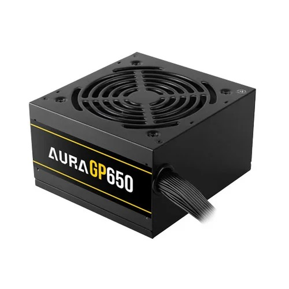 GAMDIAS AURA GP650 650W 80+ White Non-Modular ATX Power Supply (120mm Hydraulic Fan, Dual PCIe, Flat Cables)